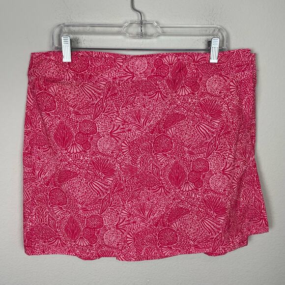 Ripskirt Pink White Floral #1 Wrap Skirt XL - Picture 1 of 5